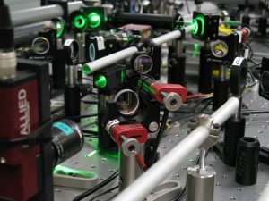 A motorised mirror mount.